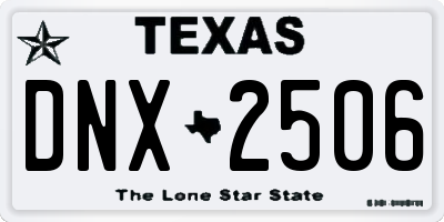 TX license plate DNX2506