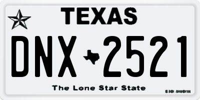 TX license plate DNX2521