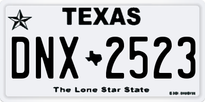 TX license plate DNX2523