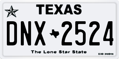 TX license plate DNX2524