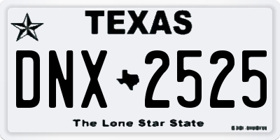 TX license plate DNX2525