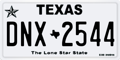 TX license plate DNX2544