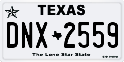 TX license plate DNX2559