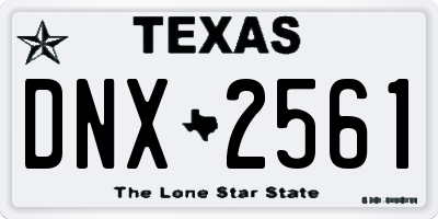TX license plate DNX2561