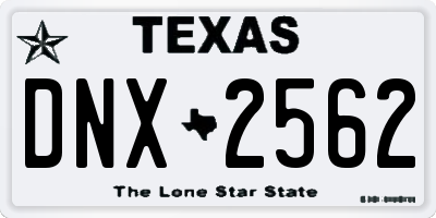 TX license plate DNX2562