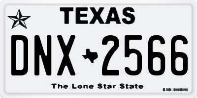 TX license plate DNX2566