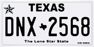 TX license plate DNX2568