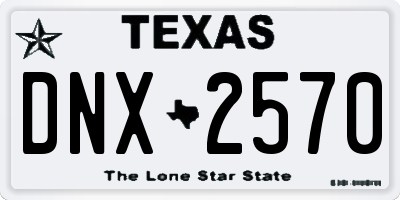 TX license plate DNX2570
