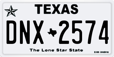 TX license plate DNX2574