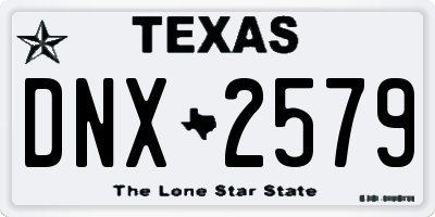 TX license plate DNX2579