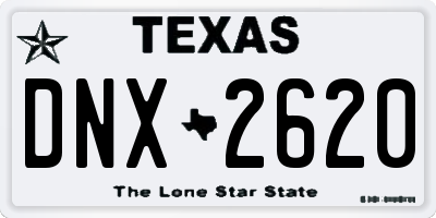 TX license plate DNX2620