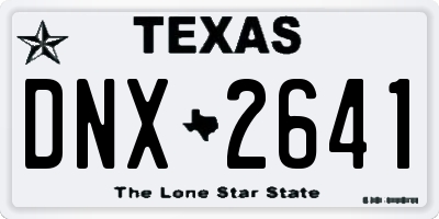 TX license plate DNX2641