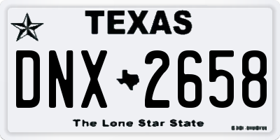 TX license plate DNX2658