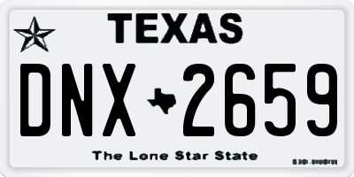 TX license plate DNX2659