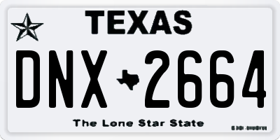 TX license plate DNX2664