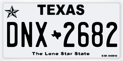 TX license plate DNX2682