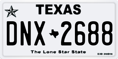 TX license plate DNX2688