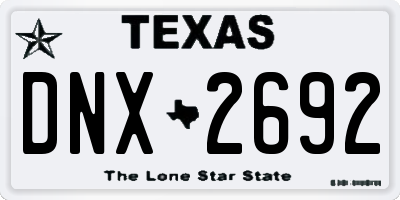 TX license plate DNX2692
