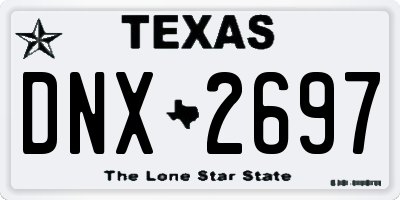TX license plate DNX2697