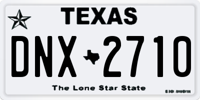 TX license plate DNX2710