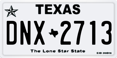 TX license plate DNX2713