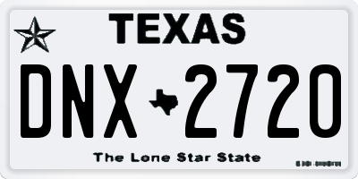 TX license plate DNX2720