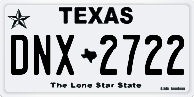 TX license plate DNX2722
