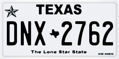 TX license plate DNX2762