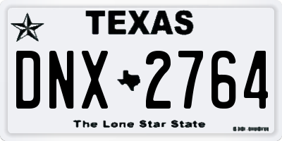 TX license plate DNX2764