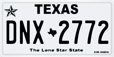 TX license plate DNX2772