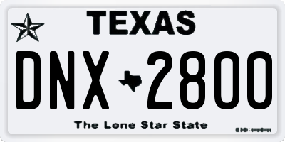 TX license plate DNX2800