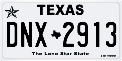TX license plate DNX2913