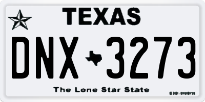 TX license plate DNX3273