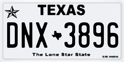 TX license plate DNX3896