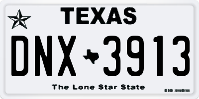 TX license plate DNX3913
