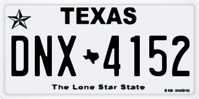 TX license plate DNX4152