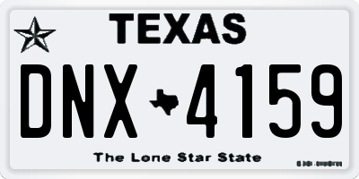 TX license plate DNX4159