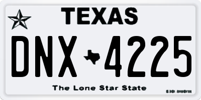 TX license plate DNX4225