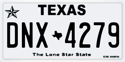 TX license plate DNX4279