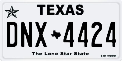 TX license plate DNX4424