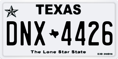 TX license plate DNX4426
