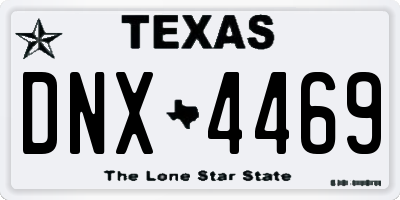TX license plate DNX4469
