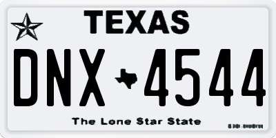 TX license plate DNX4544