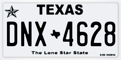 TX license plate DNX4628