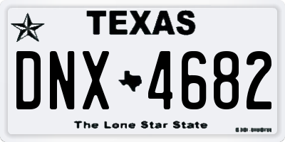 TX license plate DNX4682