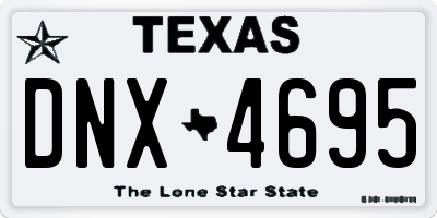 TX license plate DNX4695