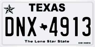 TX license plate DNX4913