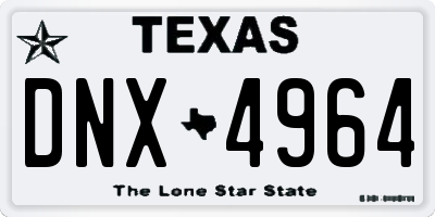 TX license plate DNX4964