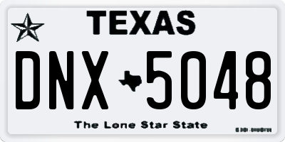 TX license plate DNX5048