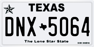 TX license plate DNX5064